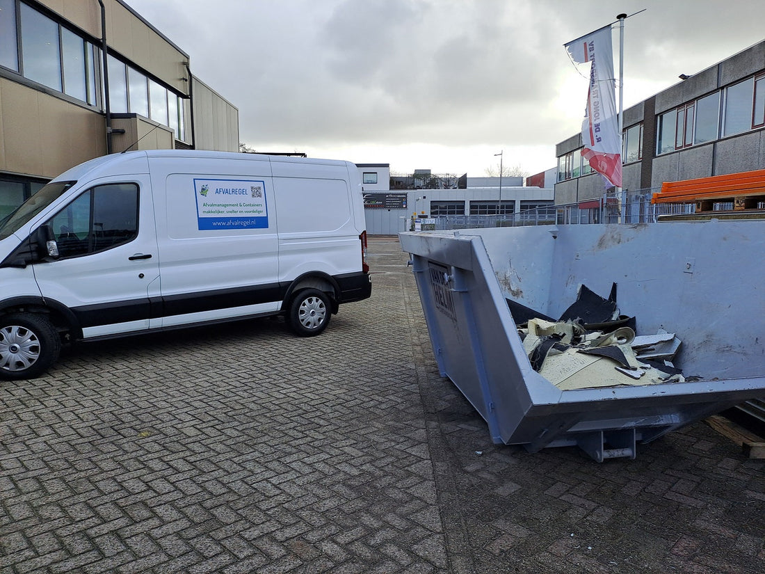Afzetcontainer bouw en sloopafval snel besteld via Whatsapp