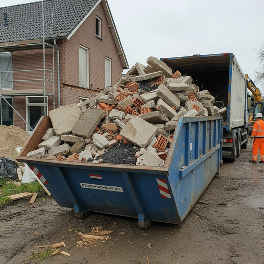 10m3 stalen puincontainer afzetcontainer