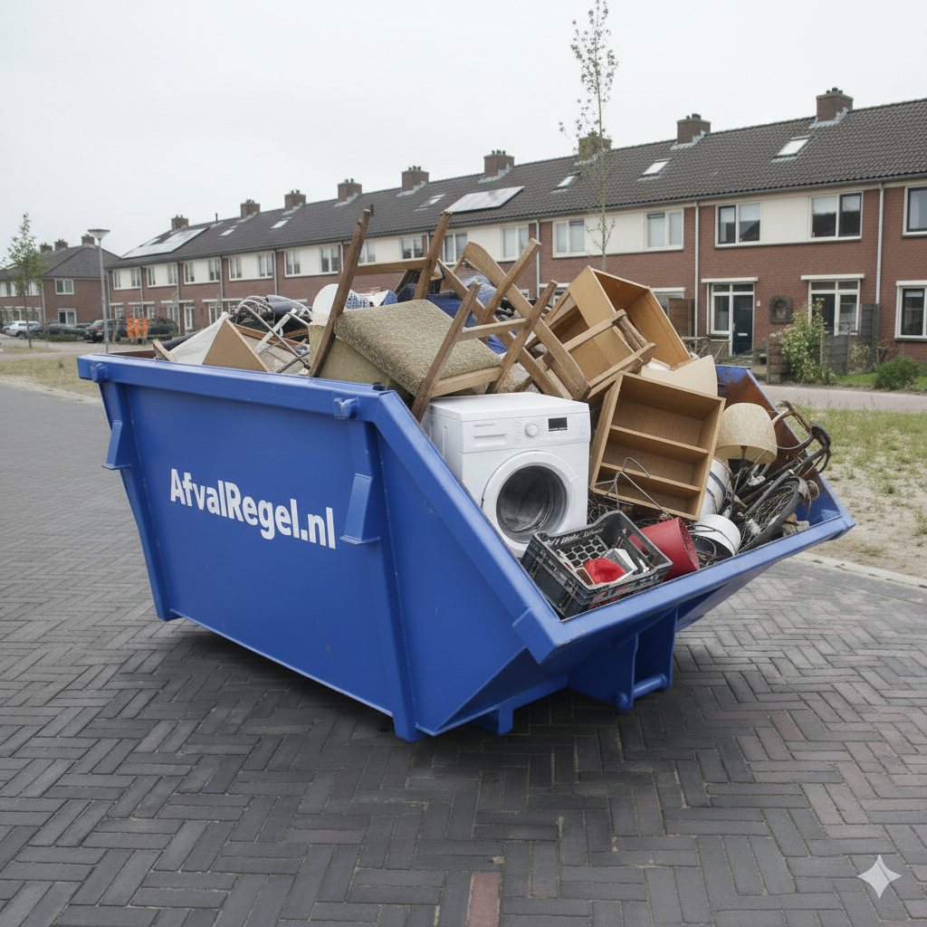 3m3 container met grofvuil