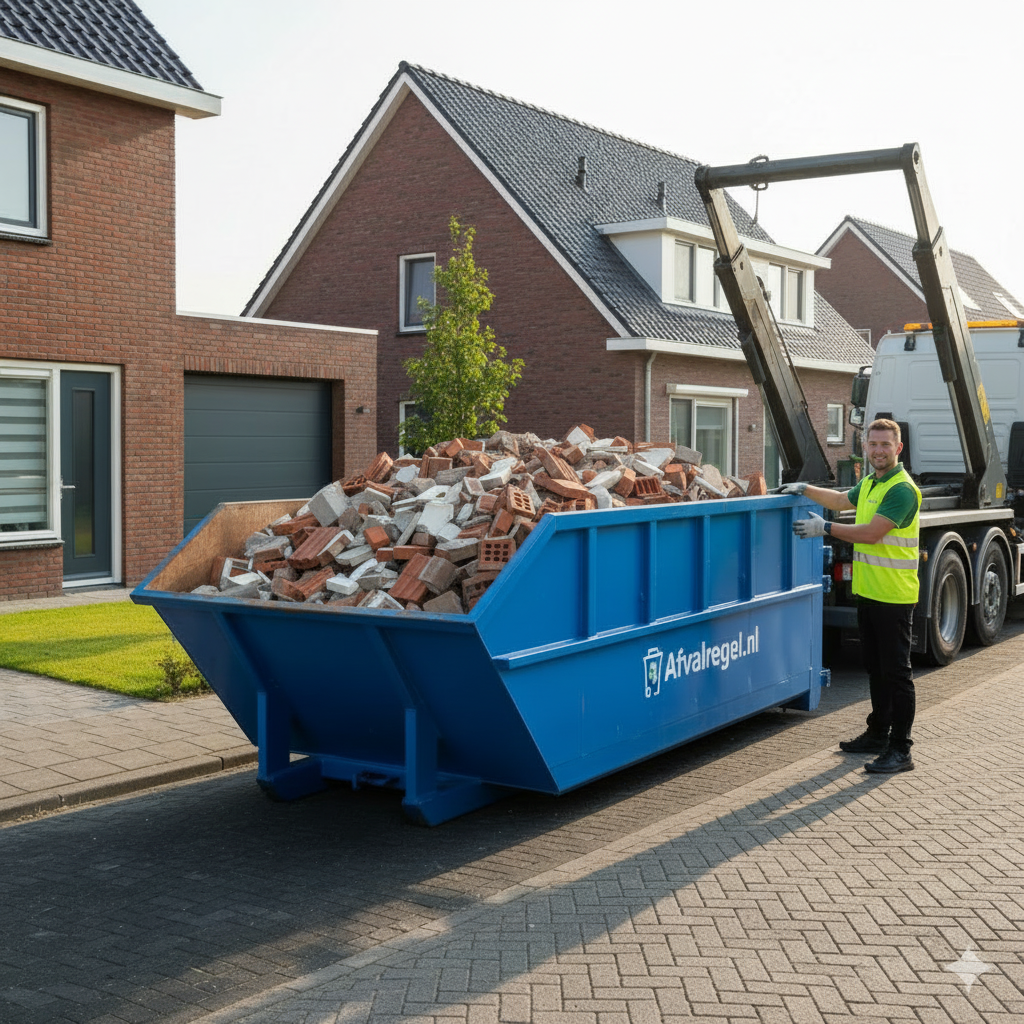 6m3 puincontainer afzetcontainer