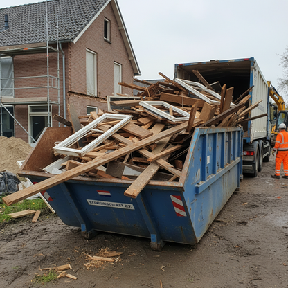 6m3 houtcontainer voor verbouwingen