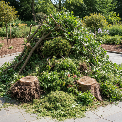 Groenafval - takken, struiken en tuinafval voor 6m3 container
